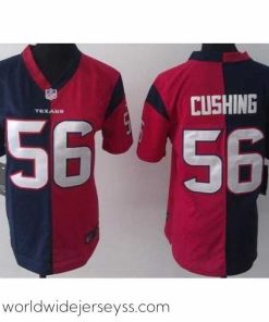 Marvelously styled Nike Houston Texans 56 Brian Cushing Red Blue Split NFL Jerseys