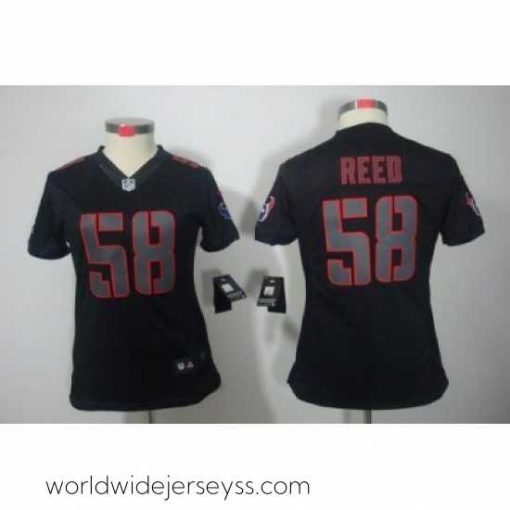 Exquisitely designed Nike Houston Texans #58 Brooks Reed Black Jerseys(Impact Limited)