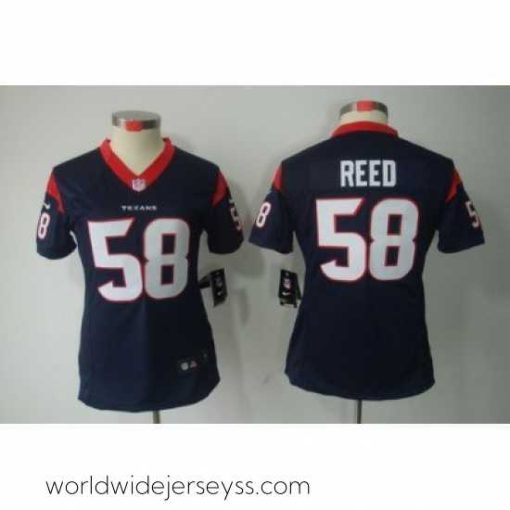 Finely crafted Nike Houston Texans #58 Brooks Reed Blue Color[NIKE LIMITED Jersey]