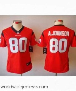 Finely crafted Nike Houston Texans #80 A.johnson Red [Women's NIKE LIMITED Jersey]