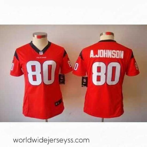 Finely crafted Nike Houston Texans #80 A.johnson Red [Women's NIKE LIMITED Jersey]