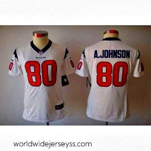 Exceptionally fashioned Nike Houston Texans #80 A.johnson White [Women's NIKE LIMITED Jersey]