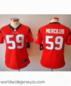 Superbly made Nike NFL Houston Texans 59# Mercilus Orange Color[NIKE LIMITED Jersey]