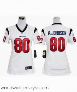 Exceptionally fashioned Nike NFL Houston Texans 80 Johnson White Jersey
