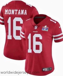 Exquisitely designed Nike San Francisco 49ers 16 Joe Montana Red NFL Vapor Untouchable Limited 2024 Super Bowl LVIII Jersey