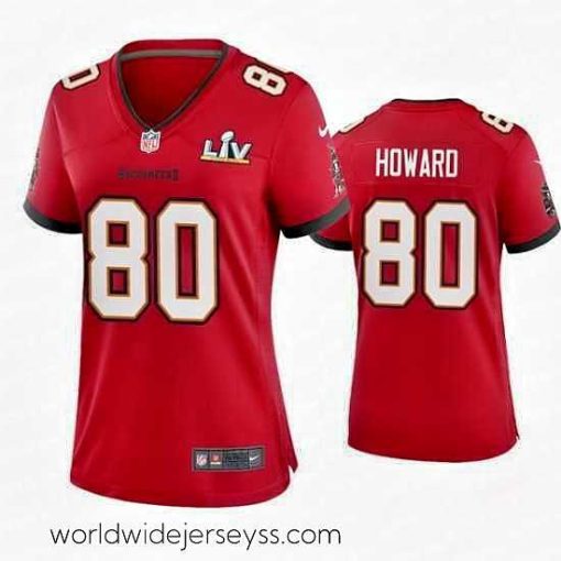 Superbly made O.J. Howard Buccaneers Red Super Bowl Lv Game Jersey