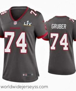 Exceptionally fashioned Paul Gruber Buccaneers Pewter Super Bowl Lv Game Jersey