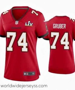 Marvelously styled Paul Gruber Buccaneers Red Super Bowl Lv Game Jersey