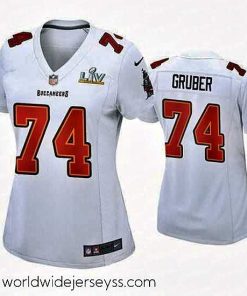 Marvelously styled Paul Gruber Buccaneers White Super Bowl Lv Game Fashion Jersey