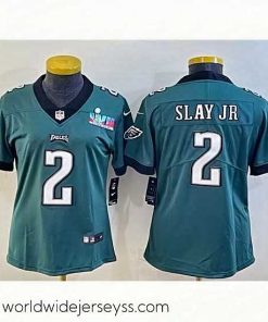 Exceptionally fashioned Philadelphia Eagles 2 Darius Slay Jr  Green Super Bowl LVII PatchVapor Untouchable Limited Stitched Football Jersey