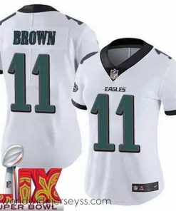Exquisitely designed Philadelphia Eagles A.J. Brown #11 White 2024 2025 Super Bowl LIX F.U.S.E Stitched NFL Jersey