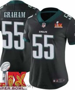 Marvelously styled Philadelphia Eagles Brandon Graham #55 Black 2024 2025 Super Bowl LIX F.U.S.E Stitched NFL Jersey