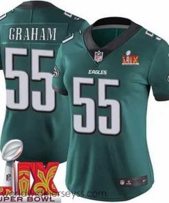 Superbly made Philadelphia Eagles Brandon Graham #55 Green 2024 2025 Super Bowl LIX F.U.S.E Stitched NFL Jersey