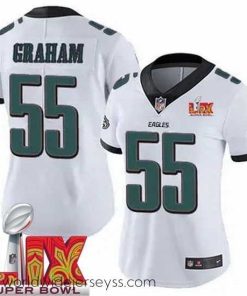 Superbly made Philadelphia Eagles Brandon Graham #55 White 2024 2025 Super Bowl LIX F.U.S.E Stitched NFL Jersey