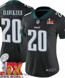 Finely crafted Philadelphia Eagles Brian Dawkins #20 Black 2024 2025 Super Bowl LIX F.U.S.E Stitched NFL Jersey