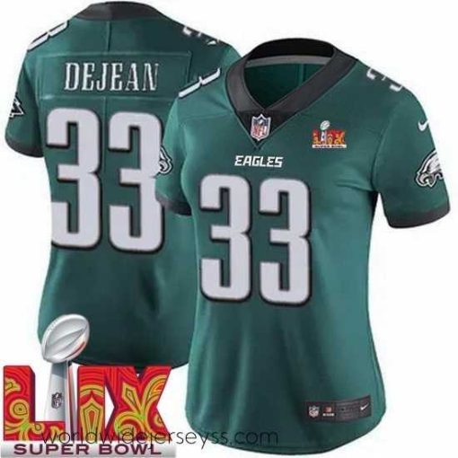 Superbly made Philadelphia Eagles Cooper DeJean #33 Green 2024 2025 Super Bowl LIX F.U.S.E Stitched NFL Jersey
