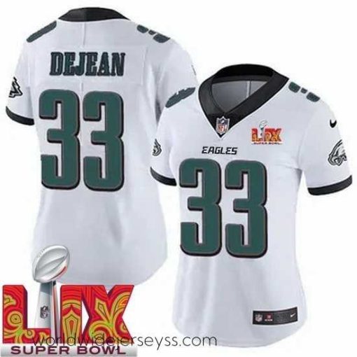 Exceptionally fashioned Philadelphia Eagles Cooper DeJean #33 White 2024 2025 Super Bowl LIX F.U.S.E Stitched NFL Jersey