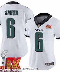 Superbly made Philadelphia Eagles DeVonta Smith #6 White 2024 2025 Super Bowl LIX F.U.S.E Stitched NFL Jersey