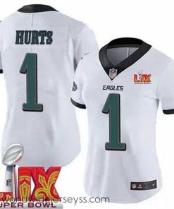 Finely crafted Philadelphia Eagles Jalen Hurts #1 White 2024 2025 Super Bowl LIX F.U.S.E Stitched NFL Jersey