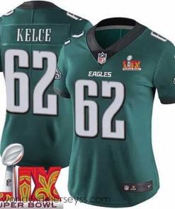 Exquisitely designed Philadelphia Eagles Jason Kelce #62 Green 2024 2025 Super Bowl LIX F.U.S.E Stitched NFL Jersey