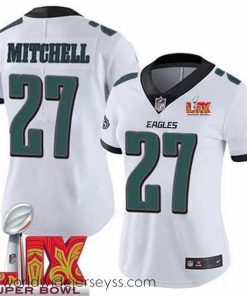 Marvelously styled Philadelphia Eagles Quinyon Mitchell #27 White 2024 2025 Super Bowl LIX F.U.S.E Stitched NFL Jersey