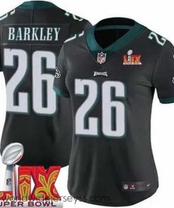 Superbly made Philadelphia Eagles Saquon Barkley #26 Black 2024 2025 Super Bowl LIX F.U.S.E Stitched NFL Jersey