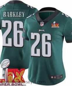 Exceptionally fashioned Philadelphia Eagles Saquon Barkley #26 Green 2024 2025 Super Bowl LIX F.U.S.E Stitched NFL Jersey