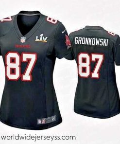 Exquisitely designed Rob Gronkowski Buccaneers Black Super Bowl Lv Game Fashion Jersey
