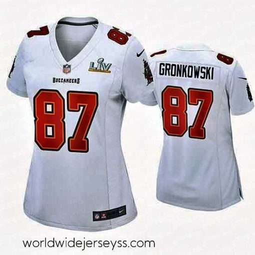 Exquisitely designed Rob Gronkowski Buccaneers White Super Bowl Lv Game Fashion Jersey