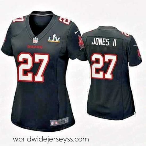 Superbly made Ronald Jones Ii Buccaneers Black Super Bowl Lv Game Fashion Jersey