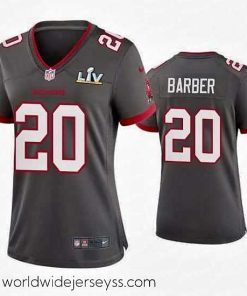 Finely crafted Ronde Barber Buccaneers Pewter Super Bowl Lv Game Jersey