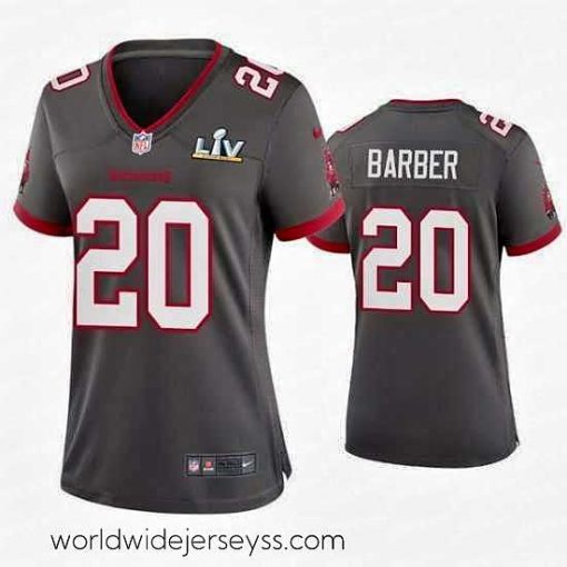 Finely crafted Ronde Barber Buccaneers Pewter Super Bowl Lv Game Jersey
