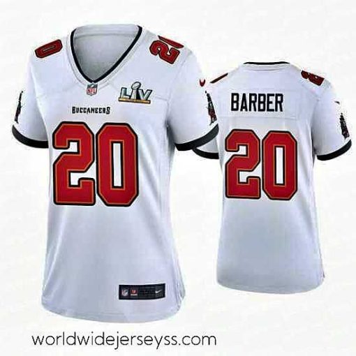 Marvelously styled Ronde Barber Buccaneers White Super Bowl Lv Game Jersey