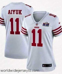Marvelously styled San Francisco 49ers 11 Brandon Aiyuk White 2023 F.U.S.E  Vapor Limited Stitched Football 2024 Super Bowl LVIII Jersey