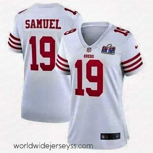 Superbly made San Francisco 49ers 19 Deebo Samuel White 2023 F.U.S.E   Vapor Untouchable Limited Stitched Football 2024 Super Bowl LVIII Jersey