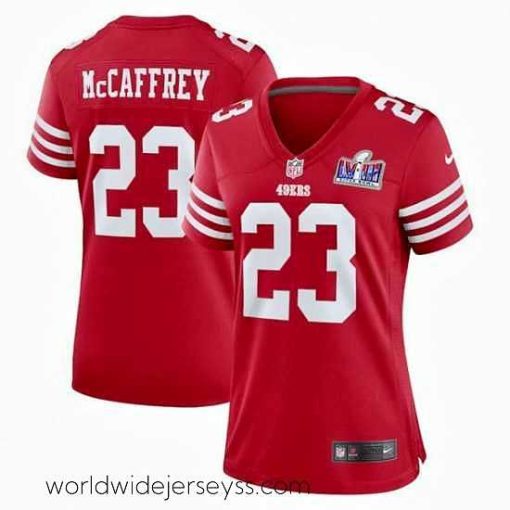Marvelously styled San Francisco 49ers 23 Christian McCaffrey Red 2023 F.U.S.E  Vapor Untouchable Limited Stitched Football 2024 Super Bowl LVIII Jersey