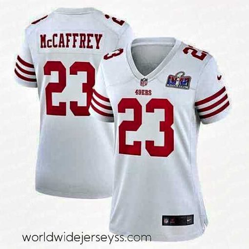 Marvelously styled San Francisco 49ers 23 Christian McCaffrey White 2023 F.U.S.E  Vapor Untouchable Limited Stitched Football 2024 Super Bowl LVIII Jersey