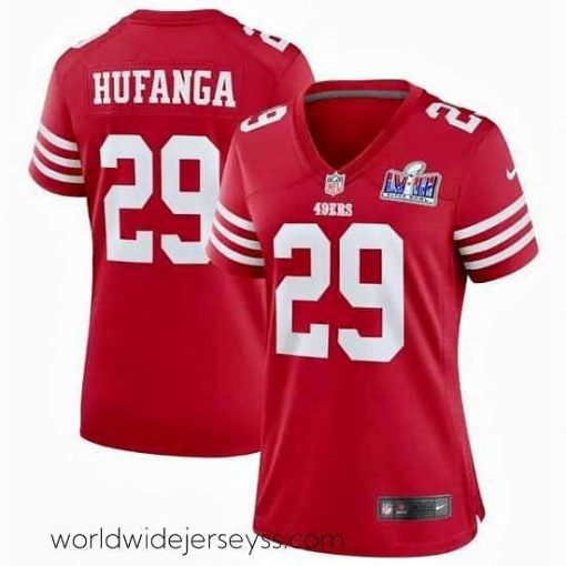 Exceptionally fashioned San Francisco 49ers 29 Talanoa Hufanga Red 2023 F.U.S.E  With John Madden Patch Vapor Limited Stitched Football 2024 Super Bowl LVIII Jersey