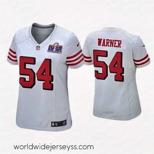 Finely crafted San Francisco 49ers 54 Fred Warner White Throwback  Vapor Untouchable Limited Stitched Football 2024 Super Bowl LVIII Jersey