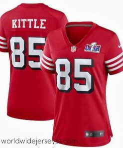 Finely crafted San Francisco 49ers 85 George Kittle New Red 2023 F.U.S.E  Vapor Untouchable Limited Stitched Football 2024 Super Bowl LVIII Jersey