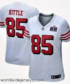 Exceptionally fashioned San Francisco 49ers 85 George Kittle New White 2023 F.U.S.E  Vapor Untouchable Limited Stitched Football 2024 Super Bowl LVIII Jersey