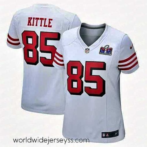 Exceptionally fashioned San Francisco 49ers 85 George Kittle New White 2023 F.U.S.E  Vapor Untouchable Limited Stitched Football 2024 Super Bowl LVIII Jersey