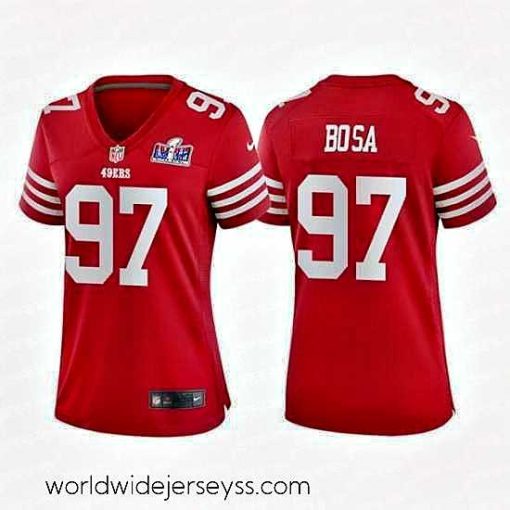 Finely crafted San Francisco 49ers 97 Nick Bosa Red 2023 F.U.S.E  Vapor Untouchable Limited Stitched Football 2024 Super Bowl LVIII Jersey