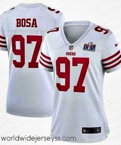 Exquisitely designed San Francisco 49ers 97 Nick Bosa White 2023 F.U.S.E  Vapor Untouchable Limited Stitched Football 2024 Super Bowl LVIII Jersey