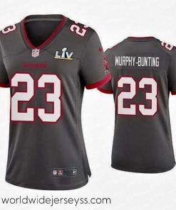 Finely crafted Sean Murphy Bunting Buccaneers Pewter Super Bowl Lv Game Jersey
