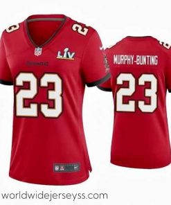 Superbly made Sean Murphy Bunting Buccaneers Red Super Bowl Lv Game Jersey