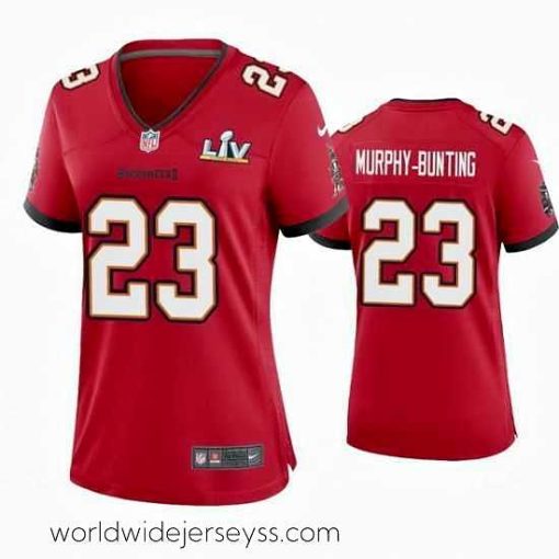 Superbly made Sean Murphy Bunting Buccaneers Red Super Bowl Lv Game Jersey