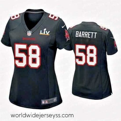 Marvelously styled Shaquil Barrett Buccaneers Black Super Bowl Lv Game Fashion Jersey