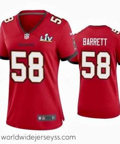 Exquisitely designed Shaquil Barrett Buccaneers Red Super Bowl Lv Game Jersey