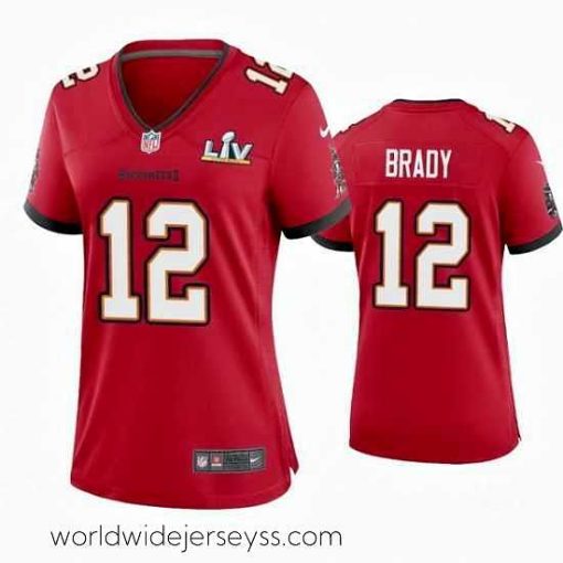 Exceptionally fashioned Tom Brady Buccaneers Red Super Bowl Lv Game Jersey